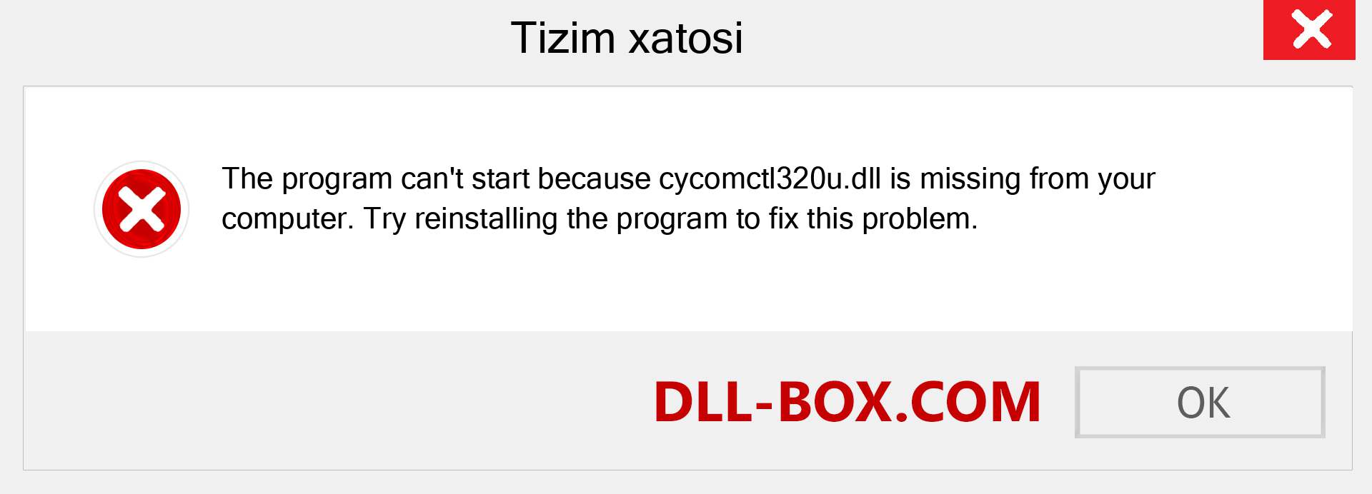 cycomctl320u.dll fayli yo'qolganmi?. Windows 7, 8, 10 uchun yuklab olish - Windowsda cycomctl320u dll etishmayotgan xatoni tuzating, rasmlar, rasmlar